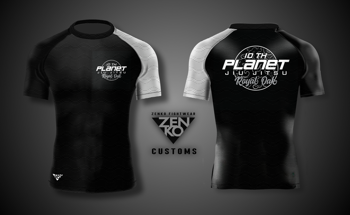 Royal Oak Short Sleeve White Belt Rash Guard